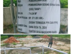Wow…Di duga Aset Desa Madukoro Baru Di hancurkan Tanpa Prosedur,Demi Bangunan Gedung Baru