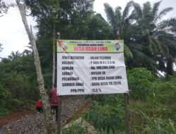 Terkait Pembanguan Onderlagh Desa Ogan lima Kec Abung Barat Ini Kata Pak RT.