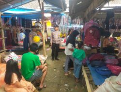 Berikan Edukasi Kamtibmas, Polisi Laksanakan Patroli KRYD di Pasar Senin Negeri Baru