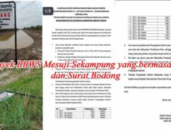 Catut Nama BBWS Mesuji Sekampung, Surat Klarifikasi tentang Dugaan Mark-up Proyek Pemeliharaan DAS Dinilai Bodong