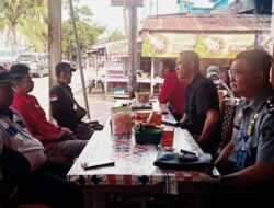Kepala kantor imigrasi kelas II TPI Sanggau, Kizlar Assad yang baru dilantik pada Senin ini gelar ngopi bareng bersama (PWKS) dan  (PPWI)