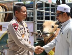 Menyambut Hari Raya Idul Adha, Polresta Pontianak Melakukan Sosial dengan Bagikan Hewan Qurban Kepada Panti Asuhan dan Masjid