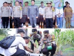 Polres OKU Selatan Menanam Pohon, untuk Peringati HUT Bhayangkara ke-78