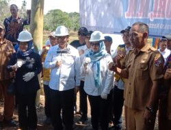 Peletakan Batu Pertama Pembangunan Jembatan Way Arum Oleh Tamanuri Anggota DPR-RI