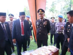 PJ. Bupati Lampung Utara Drs.Hi.Aswarodi, M.Si. Beserta Forkopimda dan Beberapa Kepala OPD Menghadiri Puncak Peringatan Hari Bhayangkara ke-78
