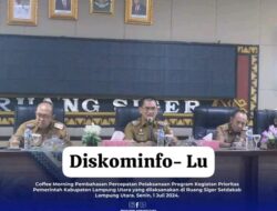 Pj. Bupati Lampung Utara Hadiri Coffee Morning Bahas Percepatan Program Prioritas