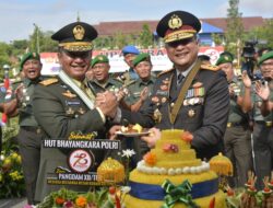 Pangdam XII/Tanjungpura,Menghadiri Upacara dan Syukuran Hari Bhayangkara ke-78,