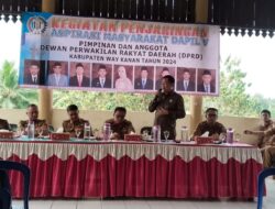 Adinata DPRD Way Kanan dari partai Gerindra di Dapil V kecamatan kasui Jaring Aspirasi Masyarakat (ASMARA)