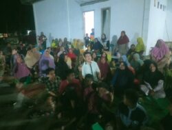 Warga Desa Sidomukti Kecamatan Abung Timur Sambut Kedatangan Cabup Hamartoni Ahadis