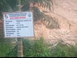 Pemdes Sinar Gunung Abung Pekurun Realisasikan Pembangunan Fisik Bersumber Dari DD TA.2024
