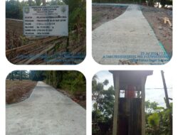 Rabat Beton Desa Cucupan Diduga Tanpa Split. 6 Unit Lampu Jalan, 1 Unit Sumur Bor Terindikasi Tanpa Papan Informasi