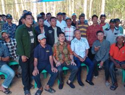 Elektabilitas Semakin Naik,Ratusan Warga Sambut Kedatangan Hamartoni Ahadis Di Desa Cabang Empat