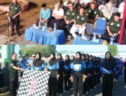 Pembukaan Lomba Gerak Jalan Tingkat SMP dan SMA Kabupaten Lampung Utara dalam Rangka HUT RI ke-79. Kotabumi