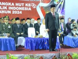 Upacara Taptu dan Pawai Obor Mengenang Sejarah Detik-Detik Kemerdekaan di Lampung Utara
