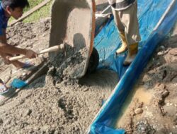 Stakeholder Desa Suka Menanti Melaksanakan Pembangunan Jalan Rabat Beton Tahun 2024