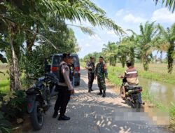Berikan Rasa Aman, Polisi dan TNI Bekerja Sama Gelar Patroli KRYD di Jalan Irigasi Buay Bahuga