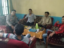 Dekatkan Diri Dengan Warga, Kapolsek Silaturahmi Berikan Pembina Kamtibmas di Kasui