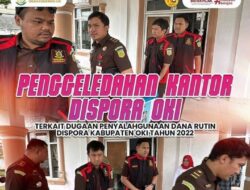 Kejari OKI Geledah kantor Dispora Dugaan Tindak Pidana Korupsi