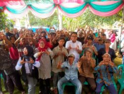 Anggota DPRD Lampura M.Aditya Hafisdz Arafat Sosialisasikan Cabup Hamartoni Ahadis Di Desa Way Wakak Abung Barat
