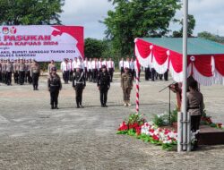 Polres Sanggau Gelar Pasukan Pengamanan Jalannya Tahapan Pemilihan Calon Gubernur dan Wakil Gubernur Kalimantan Barat