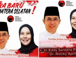 PDIP Resmi Usung H. Eddy Santana Putra Riezky Aprilia di Pilkada Sumsel 2024