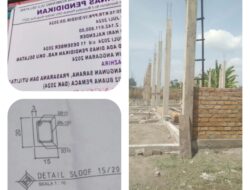 Di Sinyalir Rampok Dana Proyek Pembangunan Sarana Prasarana Dan Utilitas SMPN 02 Buana Pemaca Hingga Bangunan Terancam Ambruk