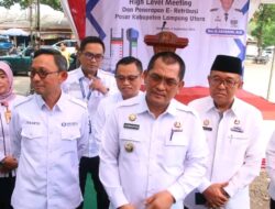 Pj. Bupati Lampung Utara Hadiri High Level Meeting dan Peluncuran E-Retribusi Pasar