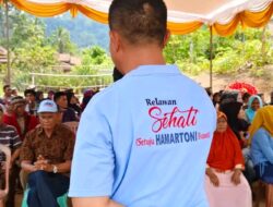 Anggota DPRD Lampura M.Yusrizal,ST Dan Jupi Sunandar Sosialisasikan Hamartoni – Romli Di Desa Nyapah Banyu