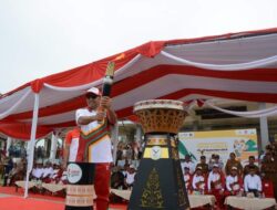 Pemkab Aceh Timur Sambut Tim Kirab Api PON XXI