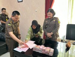 Kejaksaan Negeri (Kejari) Way Kanan, Menerima Pembayaran Uang Pengganti Perkara Atas Tindak Pidana Korupsi