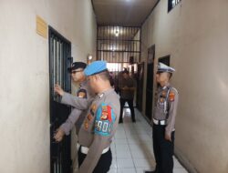 Pastikan Ruang Tahanan Aman, Piket Fungsi Polres Lampung Utara Cek dan Control Tahanan