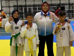 Tiga Atlet Taekwondo Way Kanan Kembali Ukir Presatasi Pada Kejuaraan Turnamen festival taekwondo Lampung