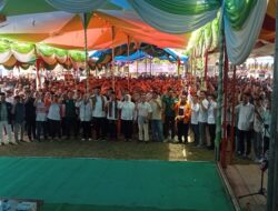 Ribuan Pendukung Padati Pengukuhan Tim Pemenangan dan Tim Kampanye ABDI di Kecamatan Banding Agung