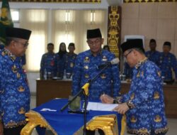 Pengukuhan Pergantian Antar Waktu (PAW) Dewan Pengurus KORPRI Kabupaten Lampung Utara Masa Bhakti 2021-2026