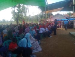 Dialog dan Silaturahmi Pasangan Calon Bupati Har-li Di Desa Bumi Raharja