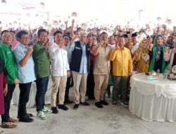 Semarak Suarakan Menang Menang Menang Antusias Masyarakat Atas Kunjungan Calon Gubernur Dan Calon Bupati Di Desa Karet Jaya