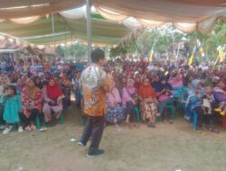 Mardiana, Mengebu Gebu Ajak Masyarakat kecamatan Abung Barat Pilih Calon Pasangan Har-li