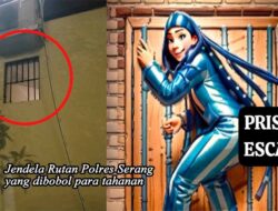 Waduh! Belasan Tahanan Rutan Polres Serang Kabur Lewat Jendela