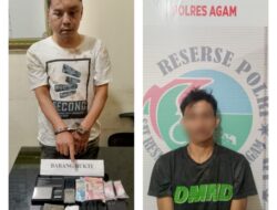 Bandar Narkoba dan Pengedar Ditangkap Polres Agam di Jorong Sago, Kecamatan Lubuk Basung