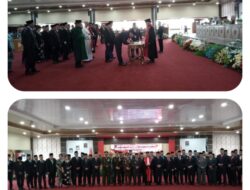 Ketua Pengadilan Negeri Sanggau Lantik Haklainul Dunggio, SH., MH. Di-ruang paripurna DPRD