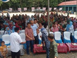 Hamartoni dan Mardiana Kampanye Berdialog Dengan Warga Desa Bangun Jaya