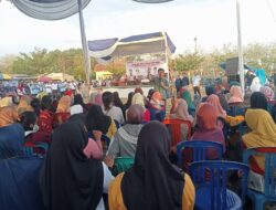 Cabup Hamartoni Didampingi Bunda Merry Peragakan Simulasi Pencoblosan Pilkada