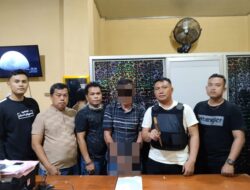 Seorang Pria Asal Lampung Utara Diamankan Polsek Negeri Besar Kedapatan Membawa Sajam