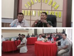 Kodim 1204/Sanggau Jalin Kerjasama Dengan Media Awak Media Jelang Sambut Pilkada