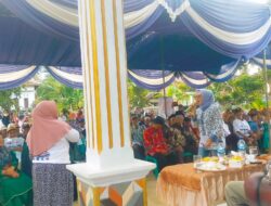 KH.Son Haji Aziz Mengajak Keluarga Besar NU Di Desa Suka Sari Agar Memilih Paslon Nomor Urut 1 Hamartoni – Romli