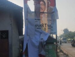 Banner Dirusak Team Pemenangan Hamartoni Akan Melaporkan Kebawaslu LU