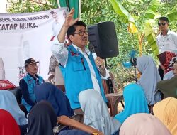 Hamartoni Calon Bupati Kampanye dan Dialog Tatap Muka Didesa Tanjung Harapan