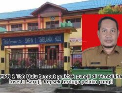Pelaku Pungli di SMPN 1 Tembilahan Semestinya Dituntut Pasal 368 dan UU Tipikor