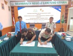 Penandatanganan Perjanjian Kerjasama antara Bapenda Lampung Utara dengan Kejaksaan Negeri Lampung Utara dalam Bidang Perdata dan Tata Usaha Negara