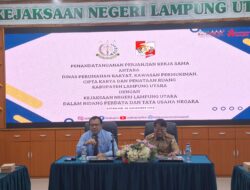 Penandatanganan Perjanjian Kerjasama Antara Kejaksaan Negeri Lampung Utara dengan Dinas Perkimcaptaru Kabupaten Lampung Utara